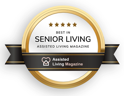 senior living badge